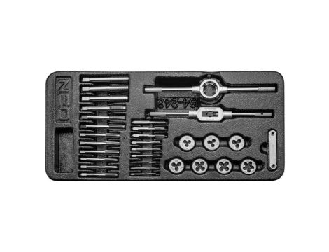 Neo Tools - Narzynki i gwintowniki, zestaw 31 szt., wkładka - 84-246