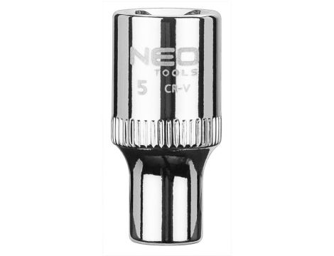 Neo Tools - Nasadka sześciokątna 1/4", 5 mm, superlock - 08-222 op=5 szt