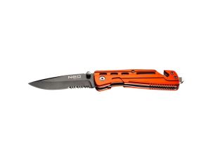 Neo Tools - Nóż składany z blokadą, z ostrzem do pasów - 63-026