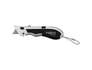 Neo Tools - Nóż trapezowy mini + 4 ostrza w słoiku, 1 szt. - 63-703