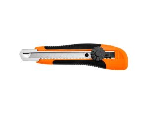Neo Tools - Nóż z ostrzem łamanym 18 mm, blokada śrubowa - 63-014 op=5 szt