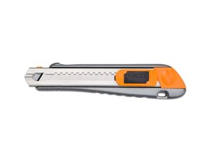 Neo Tools - Nóż z ostrzem łamanym 18 mm, metalowy korpus - 63-021