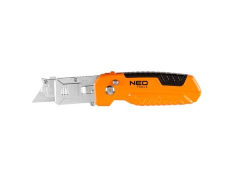 Neo Tools - Nóż z ostrzem trapezowym ze skrobakiem - 63-708
