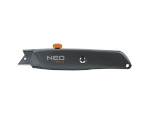 Neo Tools - Nóż z ostrzem trapezowym, metalowy korpus - 63-702