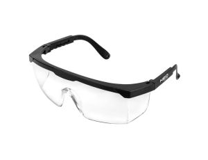 Neo Tools - Okulary ochronne, białe soczewki, regulowane zauszniki - 97-505