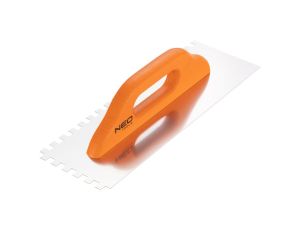 Neo Tools - Paca z zębami 380 x 128 mm, ząb 10 x 10 x 10 mm, uchwyt drewniany - 50-174