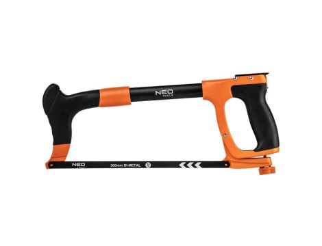 Neo Tools - Piła do metalu heavy duty 300 mm z pojemnikiem na brzeszczoty, aluminium, dwukomponentowy uchwyt - 43-301