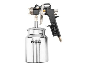 Neo Tools - Pistolet lakierniczy dolny zbiornik 1.0 l, dysza 1.5 mm - 14-704