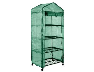 Neo Tools - Szklarnia 69 x 49 x 160 cm, folia PE, metalowa konstrukcja, kółka - 15-903