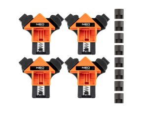 Neo Tools - Ścisk narożnikowy, kątowy, zestaw 4 częściowy - 45-492