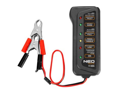 Neo Tools - Tester akumulatorów i ładowania 12 V LED - 11-986