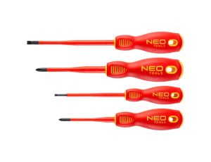 Neo Tools - Wkrętaki 1000V, zestaw 4 szt., slim - 04-144