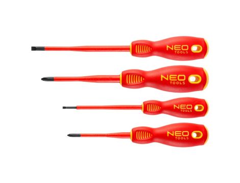 Neo Tools - Wkrętaki 1000V, zestaw 4 szt., slim - 04-144