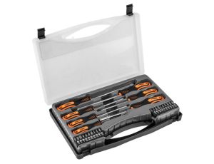 Neo Tools - Wkrętaki i końcówki wkrętakowe, zestaw 27 szt. - 04-197
