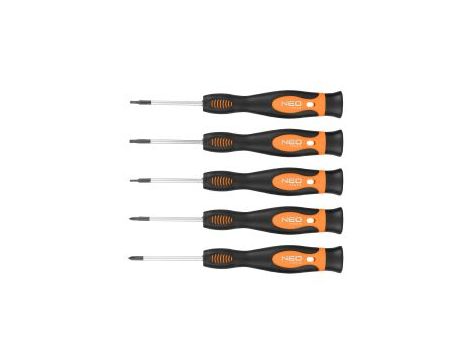 Neo Tools - Wkrętaki precyzyjne, zestaw 5 szt. - 04-224