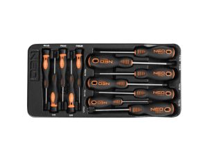 Neo Tools - Wkrętaki PZ, TX, precyzyjne, zestaw 12 szt., wkładka - 84-247