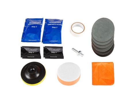 Neo Tools - Zestaw do regeneracji reflektorów samochodowych, 15 elementów - 10-850