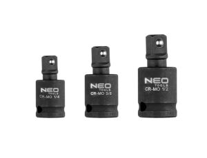 Neo Tools - Zestaw przegubów udarowych 3 szt., 1/4