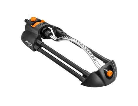 Neo Tools - Zraszacz oscylacyjny, metalowy pałąk, 18 dysz, regulacja siły strumienia - 15-771