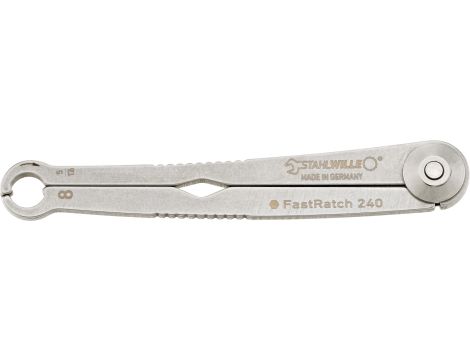 STAHLWILLE - FastRatch 240 8-5/16 Klucz z grzechotką FastRatch Rozm. 8 x Rozm. 5/16 mm/" Dł.121.4mm - 41100808