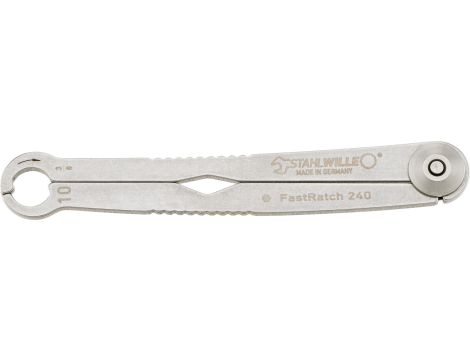 STAHLWILLE - FastRatch 240 10-3/8 Klucz z grzechotką FastRatch Rozm. 10 x Rozm. 3/8 mm/" Dł.133.3mm - 41101010