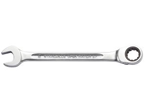 STAHLWILLE - OPEN RATCH 17 19 15° Klucz płasko-oczkowy z grzechotką OPEN RATCH Rozm. 19 mm Dł.252mm - 41171919