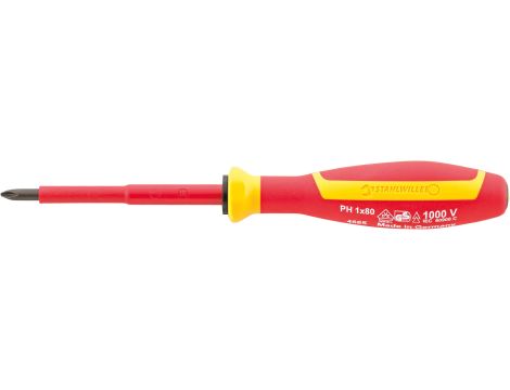 STAHLWILLE - DRALL⁺ 4665 VDE PH2 Wkrętak krzyżakowy VDE PH DRALL+ Str. PH2 Dł.100mm - 46653002