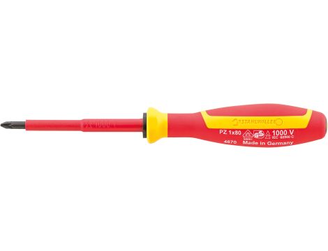 STAHLWILLE - DRALL⁺ 4670 VDE PZ0 Wkrętak krzyżakowy VDE PZ DRALL+ Str. PZ0 Dł.60mm - 46703000