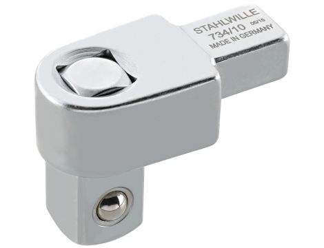STAHLWILLE - 734/10 Końcówka wtykowa czworokątna Zewnętrzny kwadrat 1/2" Uchwyt narzędziowy9 x 12 - 58240010