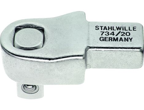 STAHLWILLE - 734/20 Końcówka wtykowa czworokątna Zewnętrzny kwadrat 1/2" Uchwyt narzędziowy14 x 18 - 58240020