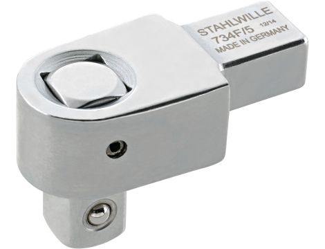 STAHLWILLE - 734F/5 Końcówka wtykowa czworokątna Zewnętrzny kwadrat 3/8" Uchwyt narzędziowy9 x 12 - 58241005