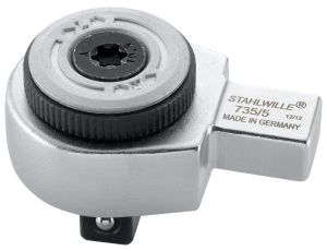 STAHLWILLE - 735/5 Grzechotka wtykowa z drobnymi zębami Napęd wyjściowy 3/8 Uchwyt narzędziowy9 x 12 - 58250005