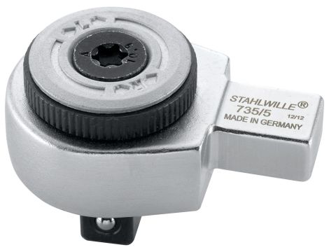 STAHLWILLE - 735/5 Grzechotka wtykowa z drobnymi zębami Napęd wyjściowy 3/8 Uchwyt narzędziowy9 x 12 - 58250005