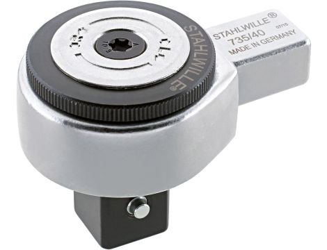 STAHLWILLE - 735/40 Grzechotka wtykowa z drobnymi zębami Napęd wyjściowy 3/4 Uchwyt narzędziowy14 x 18 - 58250040