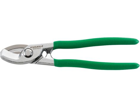 STAHLWILLE - 6630 Nożyce do cięcia kabli Dł.220mm Głowica chromowane Uchwyty powlekane zanurzeniowo z powierzchnią zapewniającą pewny chwyt - 66305220
