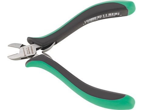 STAHLWILLE - 6708 110 Mini elektroniczne szczypce tnące boczne Dł.110mm Głowica polerowane Uchwyty Wielokomponentowe rękojeści ze strefami miękkimi - 67086000