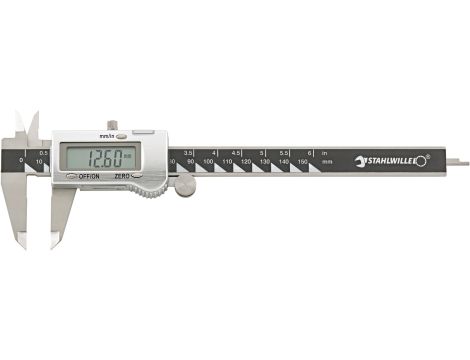 STAHLWILLE - 12900/1 Messschieber, digital Suwmiarki cyfrowa Szer. pomiarowa150/6mm/" - 77371002