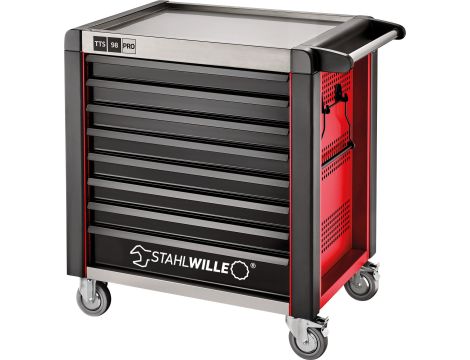 STAHLWILLE - TTS 98/8 R PRO Wózki warsztatowe 98/8 PRO 8 Szuflada 651 x 1001 x 1020 mm  czerwony, RAL 3020 - 81200174