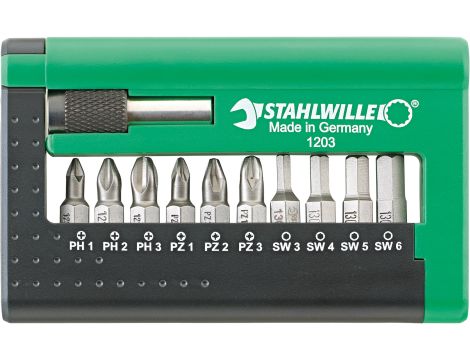 STAHLWILLE - 1203 Skrzynka na bity Model1203 11 szt. - 96080115