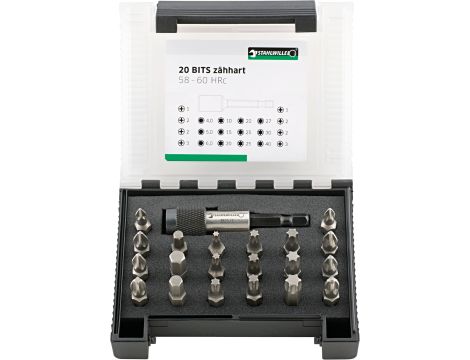 STAHLWILLE - 1204/21-1 Skrzynka na bity Model1204/21-1 21 szt. - 96080121