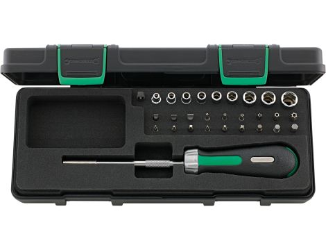 STAHLWILLE - 4008/27/1R Zestaw wkrętaków z grzechotką do bitów Model4008/27/1R 29 szt. - 96182203