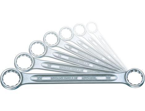 STAHLWILLE - StahlwilleSTABIL® 21/7 Zestaw dwustronnych kluczy oczkowych StahlwilleSTABIL StahlwilleSTABIL® 21/7 8x9-20x22 7 szt. - 96410503