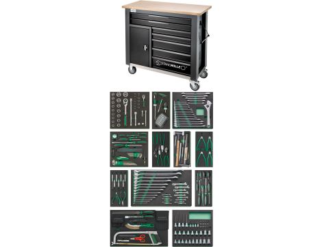 STAHLWILLE - WB 621/267QR  Szuflada7 + 1 Fach antracyt, RAL 7016 267 szt. - 98830195