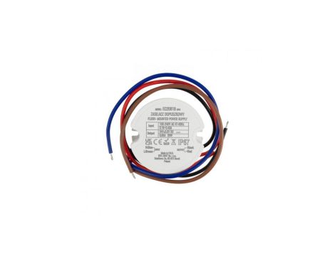 Zasilacz do puszki fi60 0,8A 20W 24V IP67 50x50x22