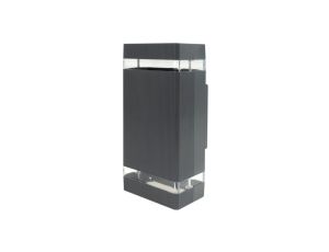 Oprawa elewacyjna plastik OE-6S 2xGU10 ANTRACYT