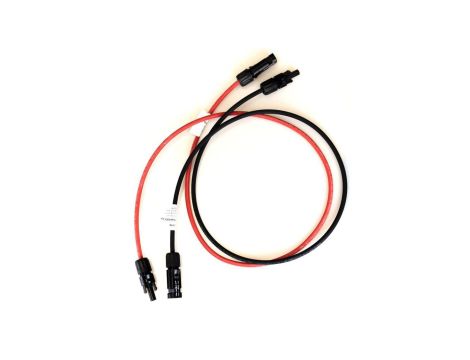 Set kabel fotowoltaiczny 4mm2 czerwony i czarny PV ze złączkami MC4 2x2m