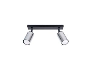 Plafon WINX 2 czarny/chrom