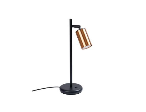 Lampa biurkowa WINX czarny/miedź