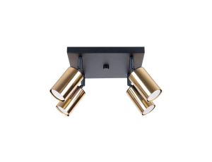 Plafon WINX 4 czarny/złoty