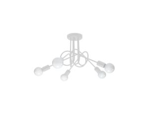 Żyrandol LOOP 5 biały